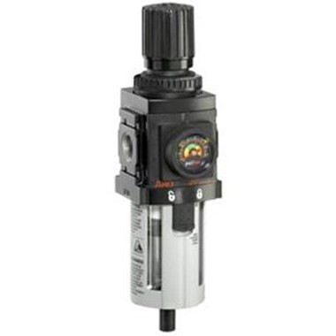 Image of the ARO P39224-210 Relieving Piggyback Filter-Regulator | 1500 Series | 1/4" Port Size | Metal Bowl | 72 SCFM, part number P39224-210.