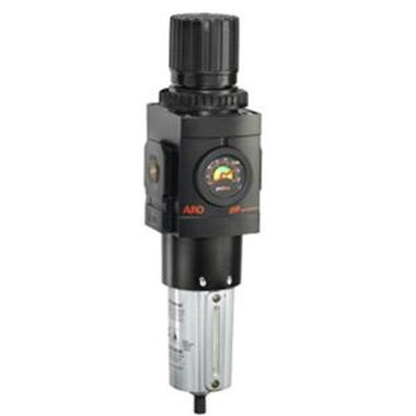 ARO P39334-100 Relieving Piggyback Filter-Regulator | 2000 Series | 3/8" Port Size | Polycarbonate Bowl | 132 SCFM