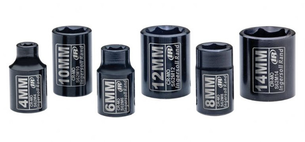 Ingersoll Rand SK2M6 METRIC 1/4" DRIVE SOCKETS - 6 PCS image at AirToolPro.com