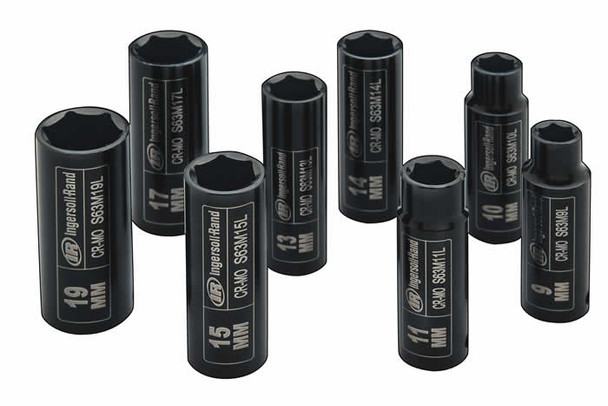 Ingersoll Rand SK3M8L 3/8"DRIVE DEEP METRIC SET, 8 PIECE image at AirToolPro.com