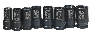 Ingersoll Rand SK4LNR 8PIECE 1/2" DRIVE METRIC LUG NUT REMOVER SET image at AirToolPro.com