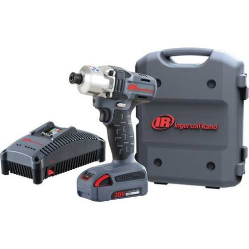 Image of the Ingersoll Rand W5110-K12 Cordless Quick Change Anvil Impact Wrench Kit | 1/4" Drive | 175 ft. Lbs, part number W5110-K12.