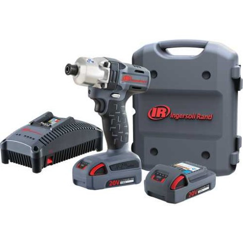 Image of the Ingersoll Rand W5110-K22 Cordless Quick Change Anvil Impact Wrench Kit | 1/4" Drive | 175 ft. Lbs, part number W5110-K22.