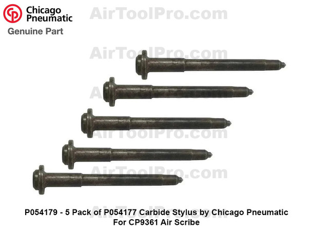Image of the Chicago Pneumatic Stylus (5 Pack P054177)  CARBIDE TIP for the CP9361 Air Scribe, part number P054179.