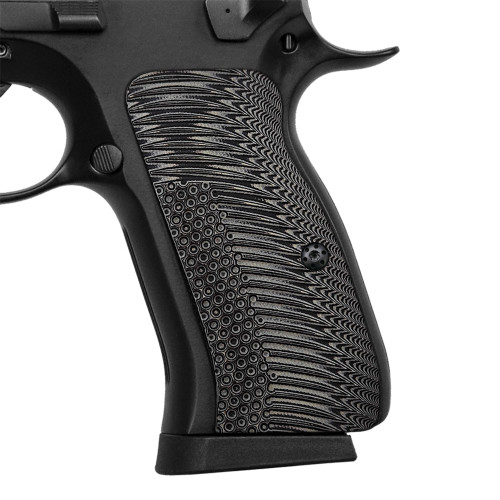 Cool Hand Custom Pistol G10 Grips for CZ 97B 97 BD, Black Screws Included, Gun Metal, H6B-N1-5