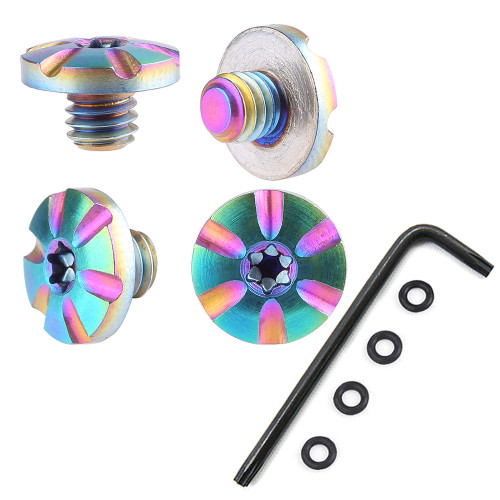 Cool Hand Gun Screws for Sig Sauer P226 P228 P229, O Rings Torx Key included, Rainbow Color, SP226-4-P