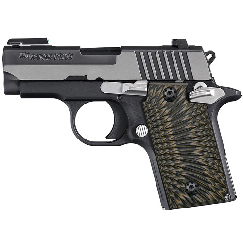 Sig Sauer P238 G10 Gun Grips Sunburst Texture, Screws Included, H3-J6-24