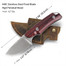 Cool Hand Full Tang Compact Survival Hunting Knife, Leather Belt Loop Sheath with Buckle, Outdoors Fixed Drop Poin Blade, Cocobolo Wood Handle