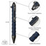Cool Hand 4.4" EDC Micarta Bolt Action Tactical Pen, Ergonomic Grip, 5372-N