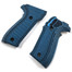 Sig Sauer P226 G10 Gun Grips, Diamond Cut Texture, Screws Included, Blue/Black, 226-DC-8