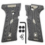 Cool Hand G10 Grips for Beretta Vertec, M9A3, 92X, Custom Screws Included, Diamond Cut, Grey/Black, V-DC2-5