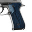 Beretta 92 96 Full Size G10 Gun Grips, OPS Texture, Black Screws Included, Navy, B92-J1-8