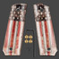 Cool Hand 1911 Grips, High Polished Acrylic, with Patriotic American US Flag, Full Size (Government/Commander), Gold Screws Included, Ambi Safety Cut, H1-S-ACUSF2