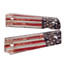 Cool Hand 1911 Slim Grips, High Polished Acrylic, with Patriotic American US Flag, Full Size (Government/Commander), Gold Screws Included, Mag Release, Ambi Safety Cut, H1S-S-ACUSF2