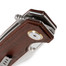 Cool Hand 4 3/8" Closed Ball Bearing Folding Knife, D2 Blade with Silver Stone Wash, Brown Micarta Handle, Liner Lock EDC Pocket Knives, 3904M-D2