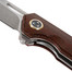 Cool Hand 4 3/8" Closed Ball Bearing Folding Knife, D2 Blade with Silver Stone Wash, Brown Micarta Handle, Liner Lock EDC Pocket Knives, 3904M-D2