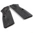 Cool Hand G10 Grips Replacement for Browning Hi Power and Tisas Regent BR9, Black Gun Grips Screws Included, Aggressive Unique Texture, 1/4'' Thin, Grey/Black, HP-N1-5