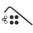 Custom 1911 Grip Screws Set, w/ O Rings Torx Key,  1911-1-B