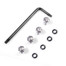 Custom 1911 Grip Screws Set, w/ O Rings Torx Key,  1911-1-S