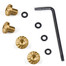 Screws for Slim 1911 Pistol Grips, O ring Torx Key included, Length 0.223", 1911S-2-G