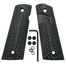 Cool Hand 1911 G10 Grips, Gun Grips Black Screws Included, Full Size (Government/Commander), Magwell Cut, Big Scoop, Ambi Safety Cut, Sunburst Texture, H1M-J6MB-5