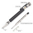 Cool Hand 5" Retractable Office Business Writing Pen with Fidget Spinner, EDC Ballpoint Pen, Carbon Fiber Barrel, Ballpoint Ink Refillable, CNC Machined Clip,  5479P-CFB