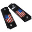 Cool Hand 1911 Grips, High Polished Acrylic, with Patriotic American US Flag, Full Size (Government/Commander), Gold Screws Included, Ambi Safety Cut, H1-S-ACUSFB