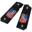 Cool Hand 1911 Grips, High Polished Acrylic, with Patriotic American US Flag, Full Size (Government/Commander), Gold Screws Included, Ambi Safety Cut, H1-S-ACUSFB