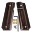 1911 Full Size High Polished wood Gun Grips, Screws Included, H1-S-M