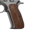 Cool Hand G10 Grips for CZ 75 SP-01 Tactical, CZ 75b bd, CZ 75 Shadow Target, Canik Full Size, Balck Gun Grips Screws Included, Mild Aggressive Sunburst Texture, H6-J6-34