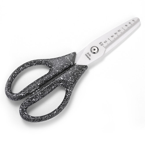 7.8'' Multi Purpose Ceramic Blade Scissors w/Ruler Marking, 5359M