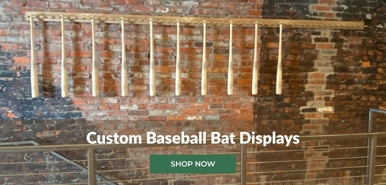 Custom Baseball Bat Racks and Ball Displays