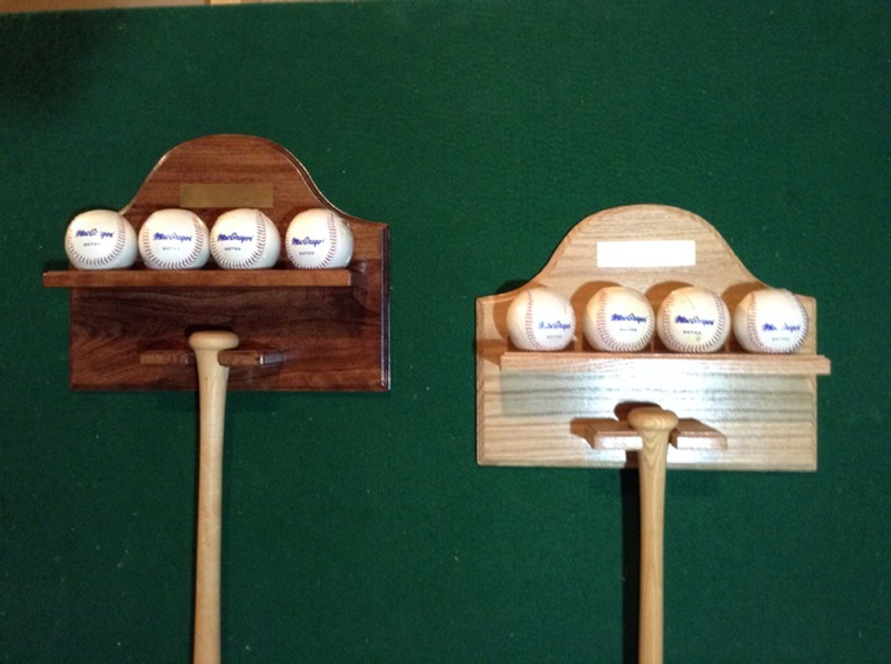 Bat and Baseball Wall Display BB 104
Brass plate sold separately. 