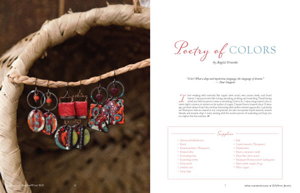 Belle Armoire Jewelry Winter 2019 Stampington Company