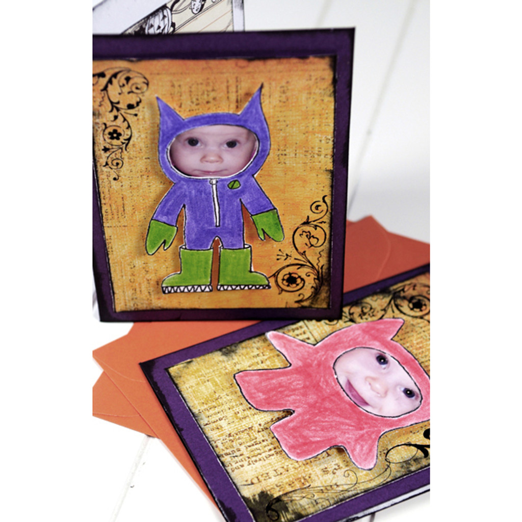 Master of Disguise Halloween Invitations or Greeting Cards Project