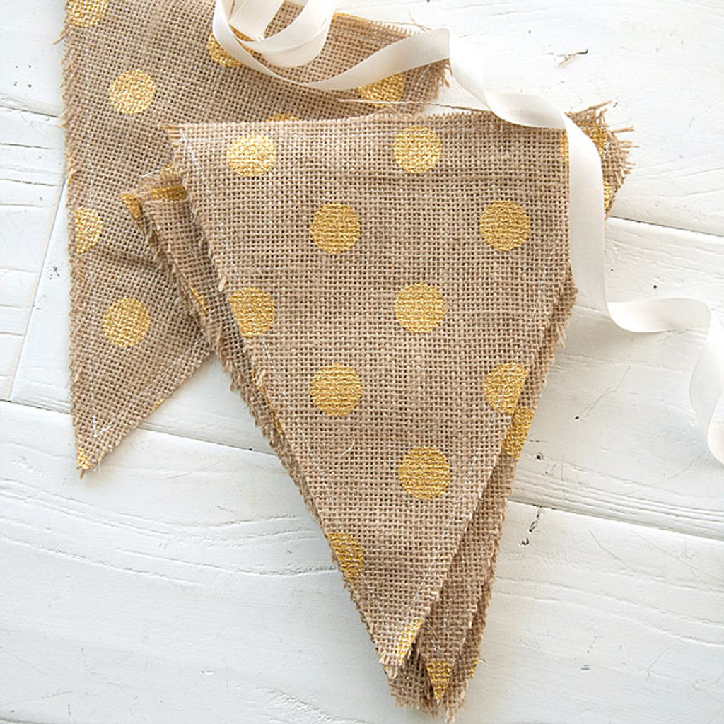 Handmade By Somerset Fabric Banner A Burlap With Gold Polka Dots 7 X 8 5 Stampington Company Handmade By Somerset Fabric Banner A Burlap With Gold Polka Dots 7 X 8 5 Stampington Company