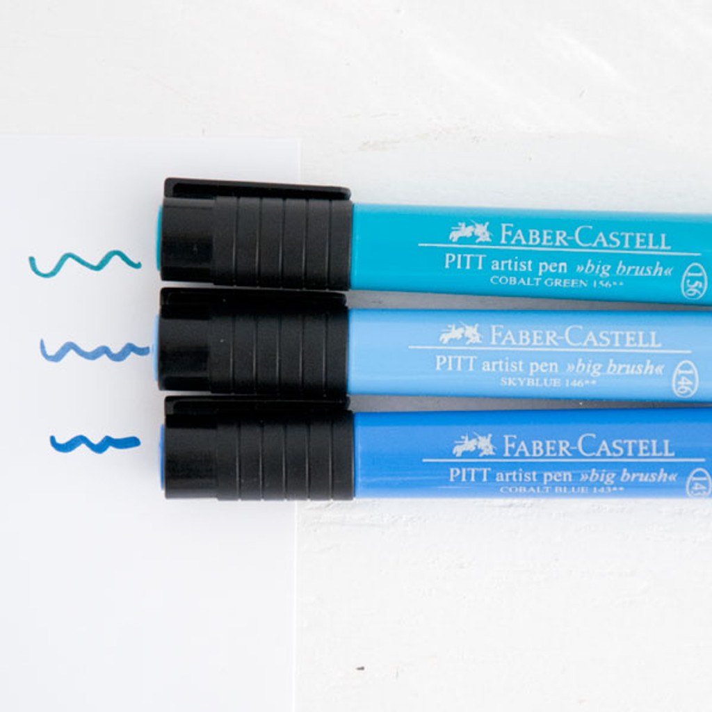 Faber-Castell Mix & Match Stamper's Big Brush Pen Set Blue