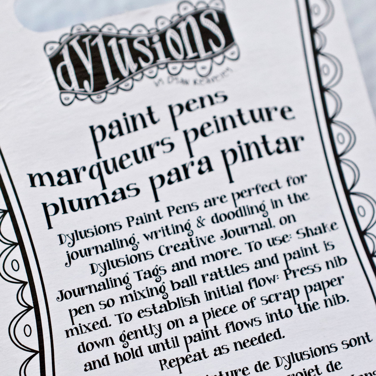 Dylusions Paint Pens Black and White, 2pc Stampington & Company