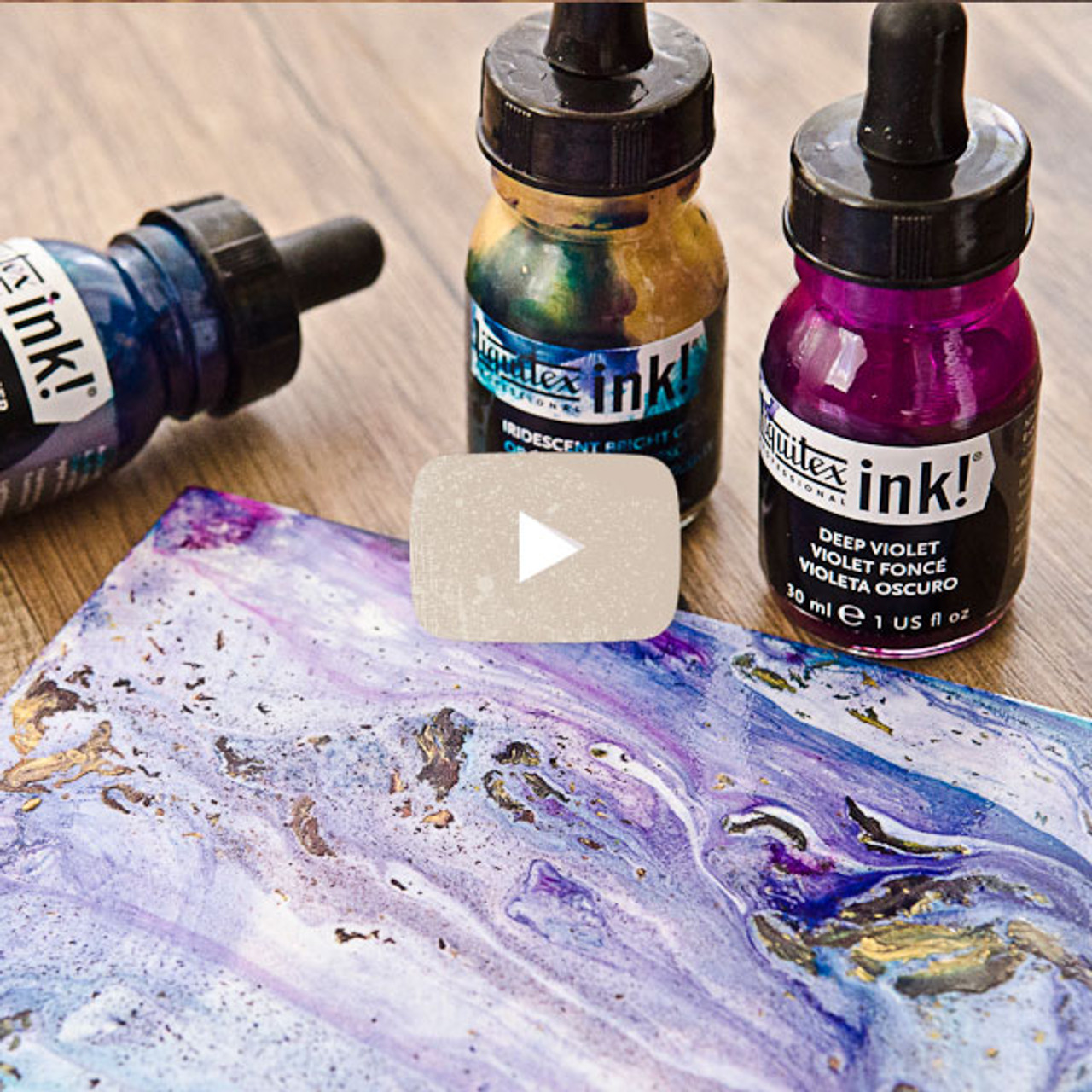 Liquitex Ink Pouring Canvas Project
