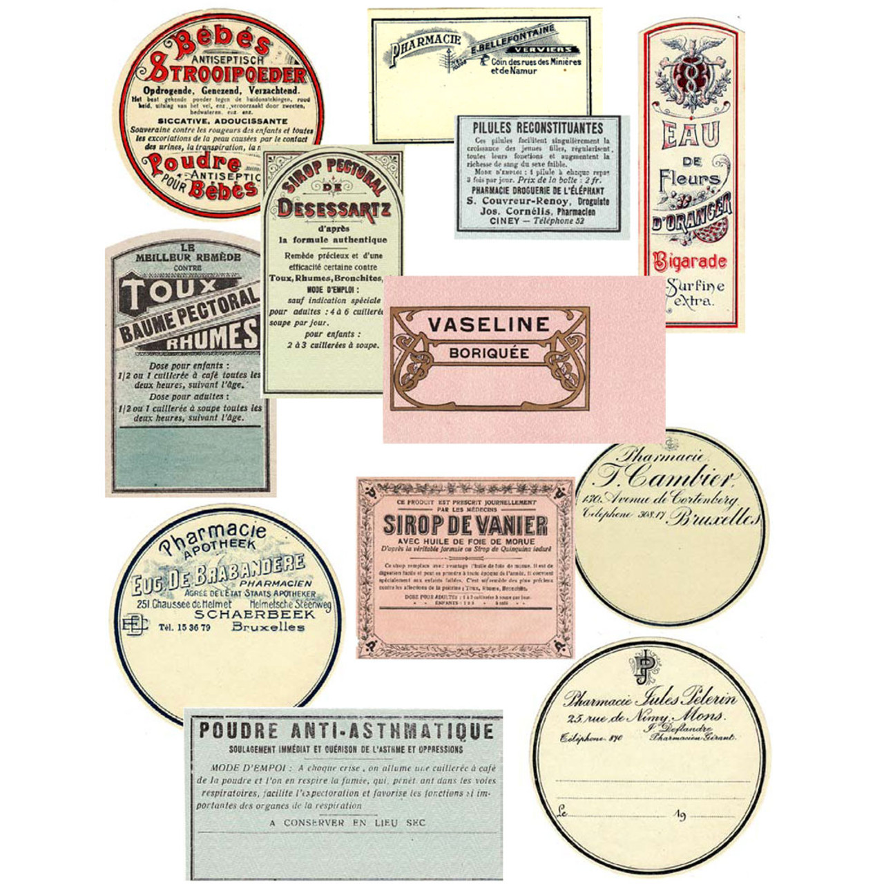 French Toiletries Ephemera Downloads