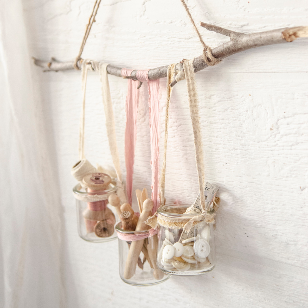 Recycled Yogurt Containers Hanging Wall Decor