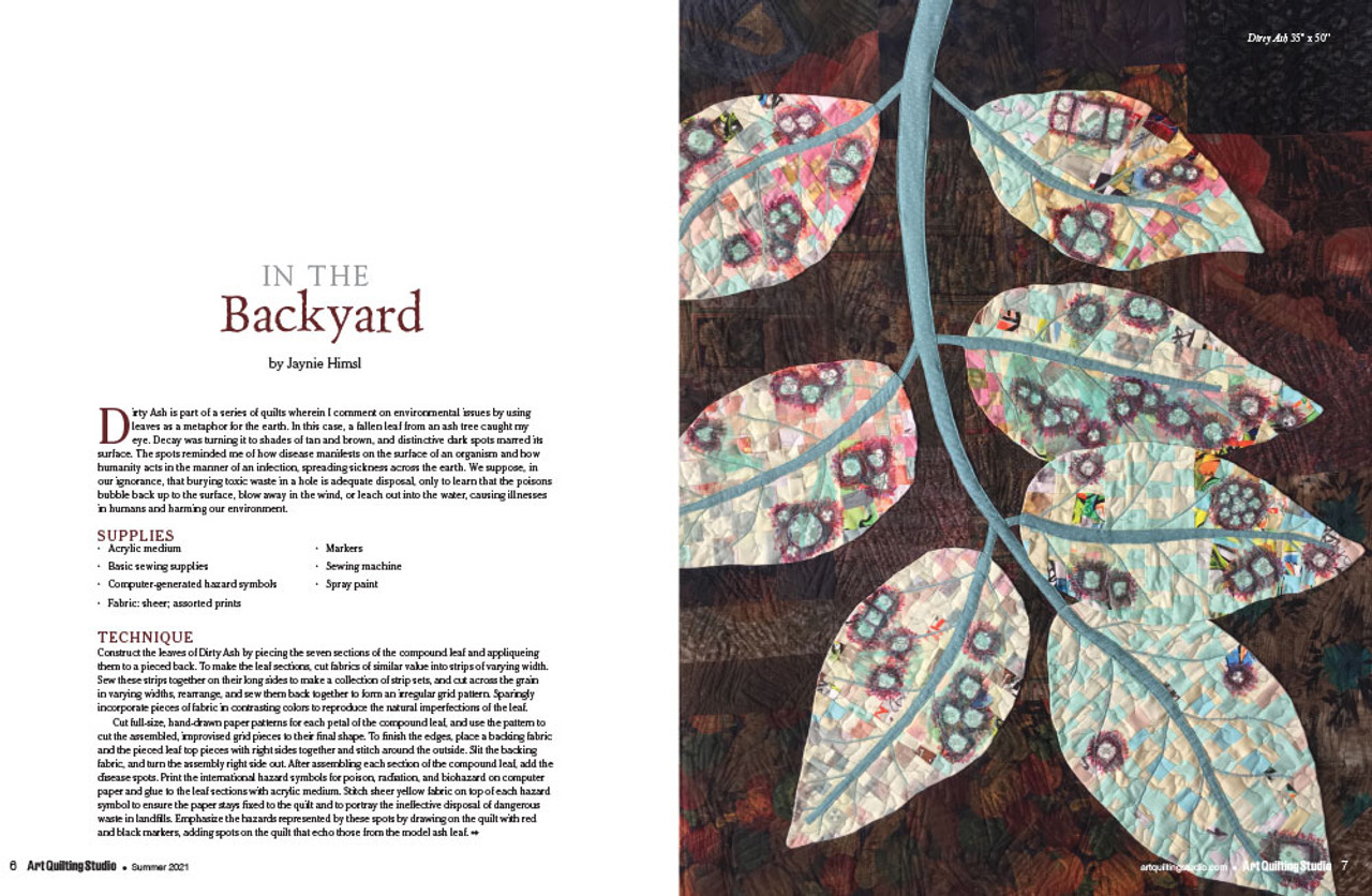 Art Quilting Studio Summer 2021 | Stampington & Company