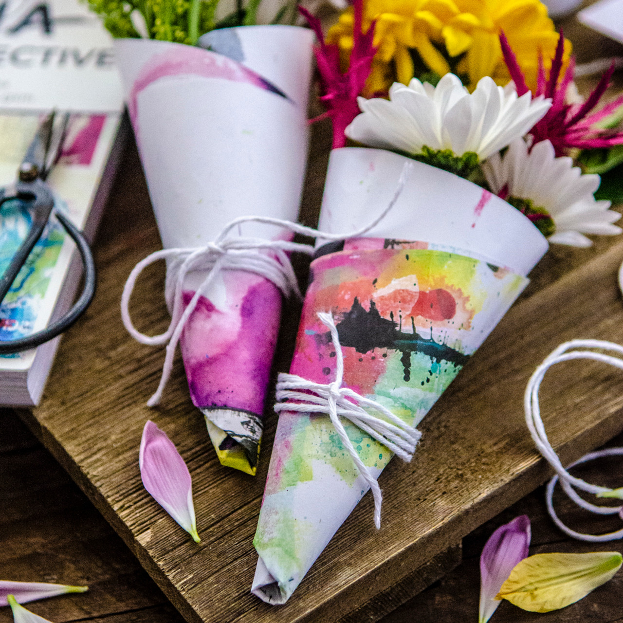 Petite Paper-Wrapped Bouquets Project