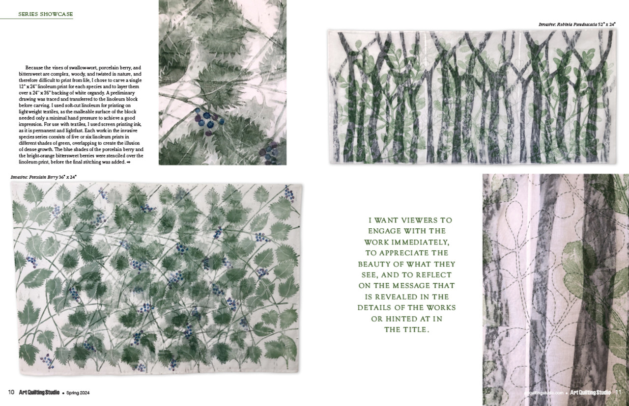 COTY アートブック Art Quilting Studio Spring 2025 | Stampington & Company