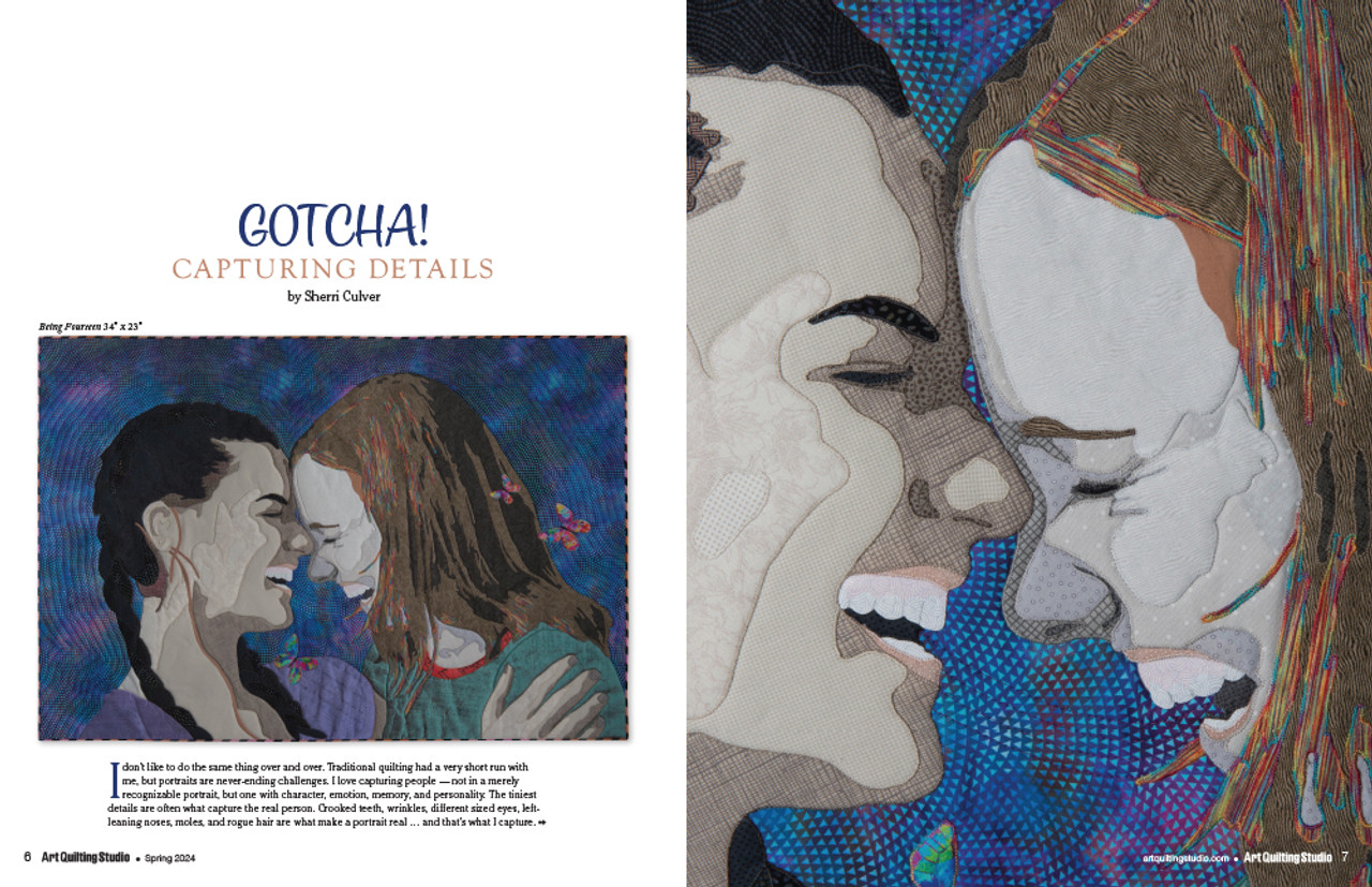 COTY アートブック Art Quilting Studio Spring 2025 | Stampington & Company