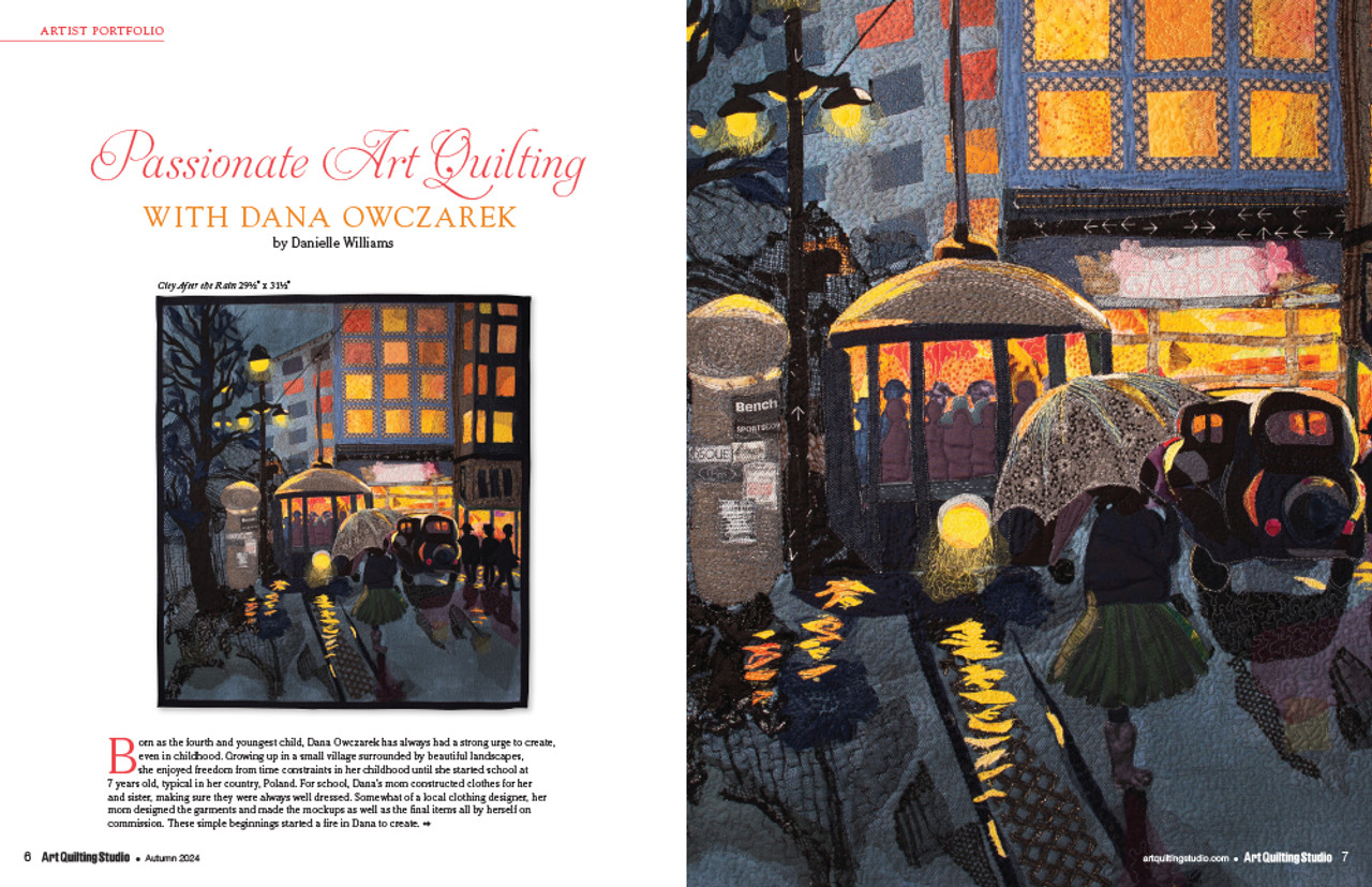 COTY アートブック Art Quilting Studio Autumn 2024 | Stampington & Company