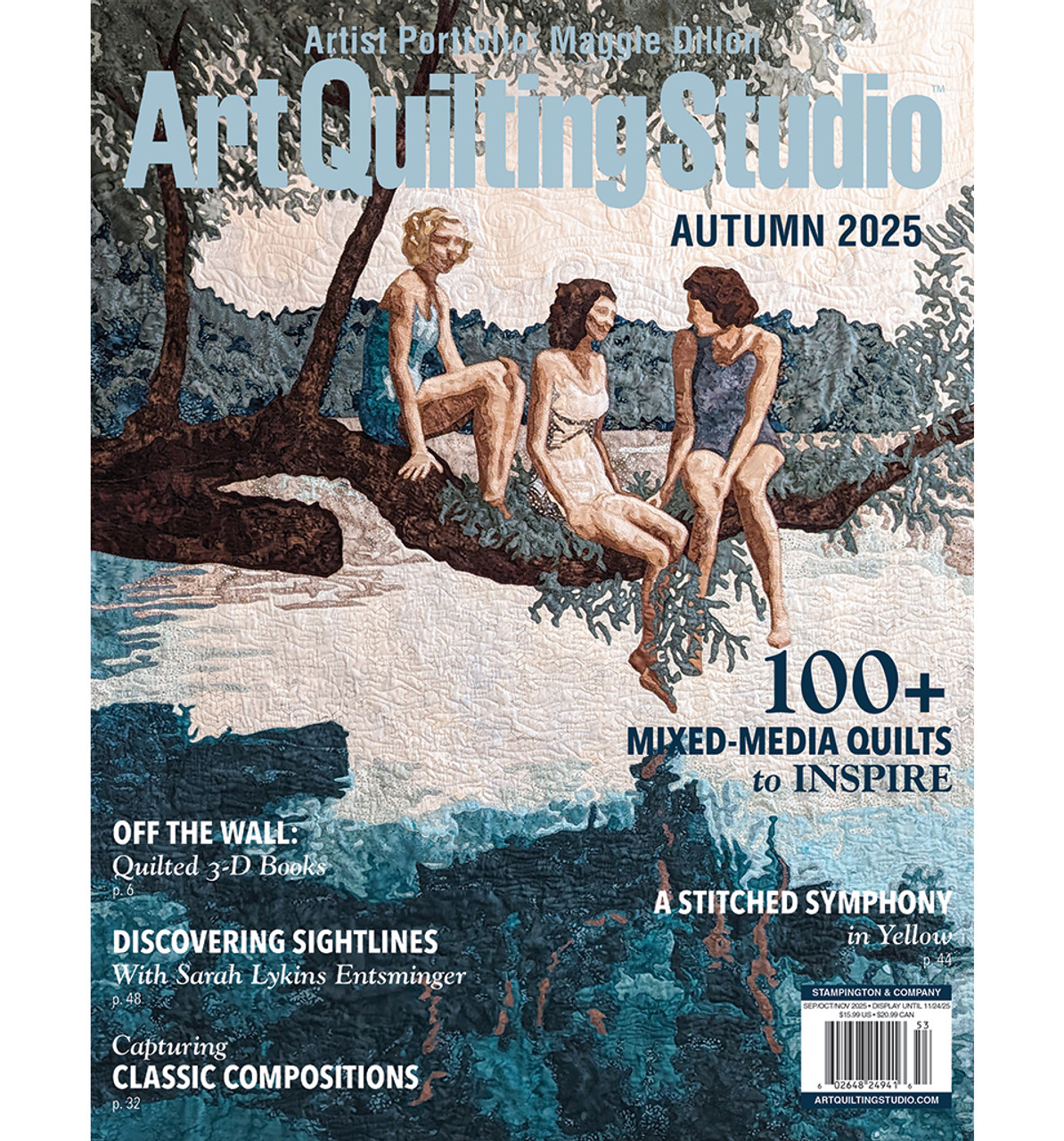グラフィックアート Biwako360 °(autumn) Art Quilting Studio Autumn 2025 | Stampington & Company