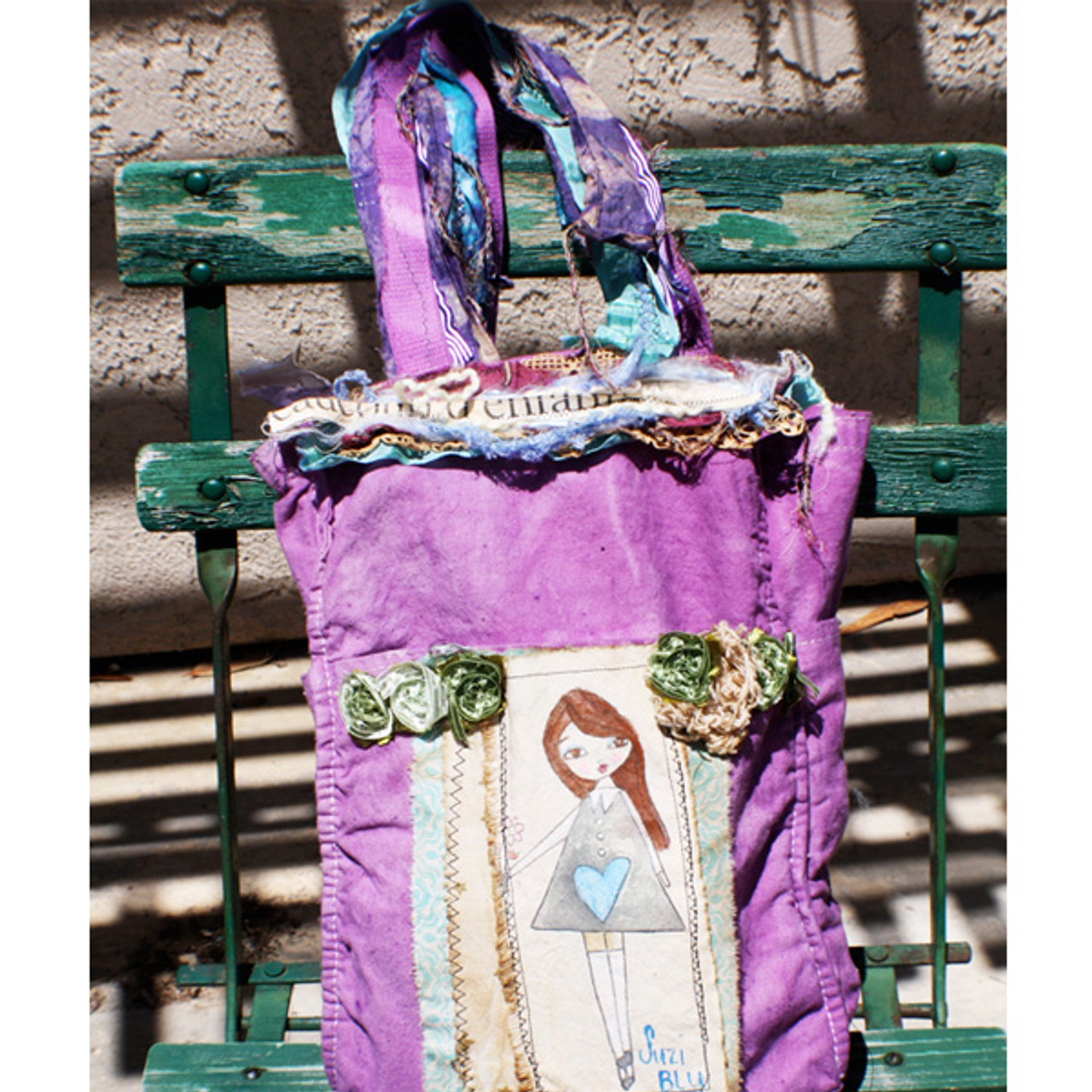 Gypsy Wings Purse Green Carpetbag Tapestry Tote Bag Pockets Upholstery  Original | eBay