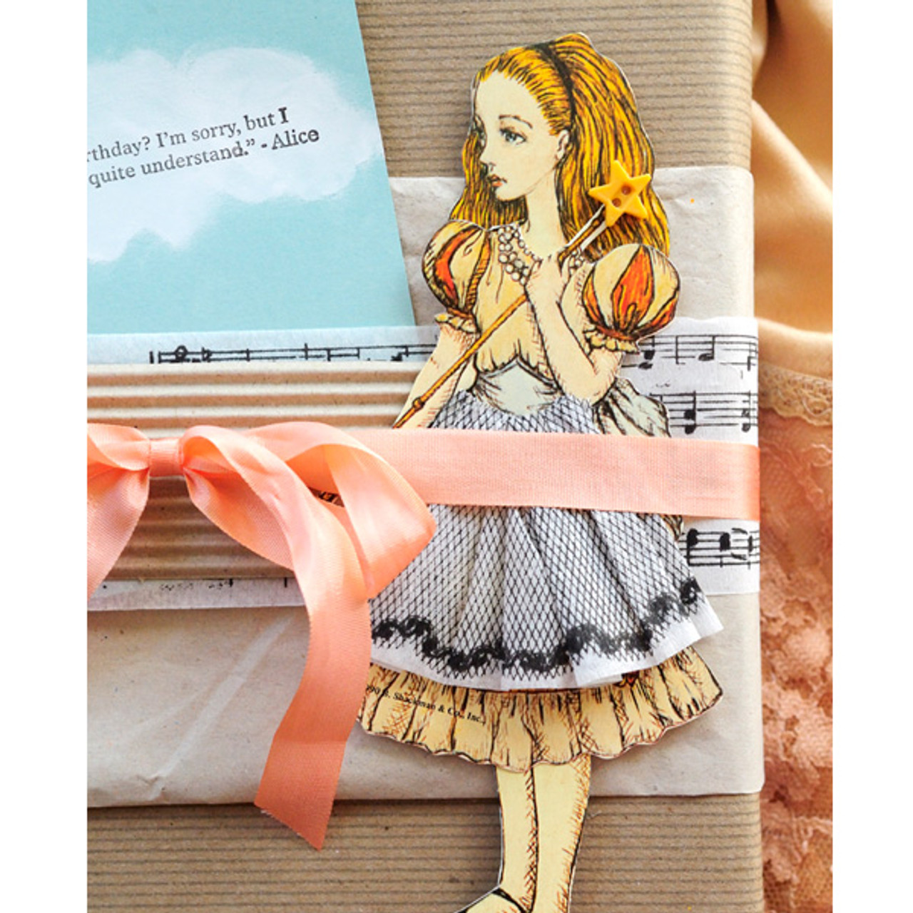 Alice in Wonderland Wrapping Paper Alice in Wonderland Gift Wrap