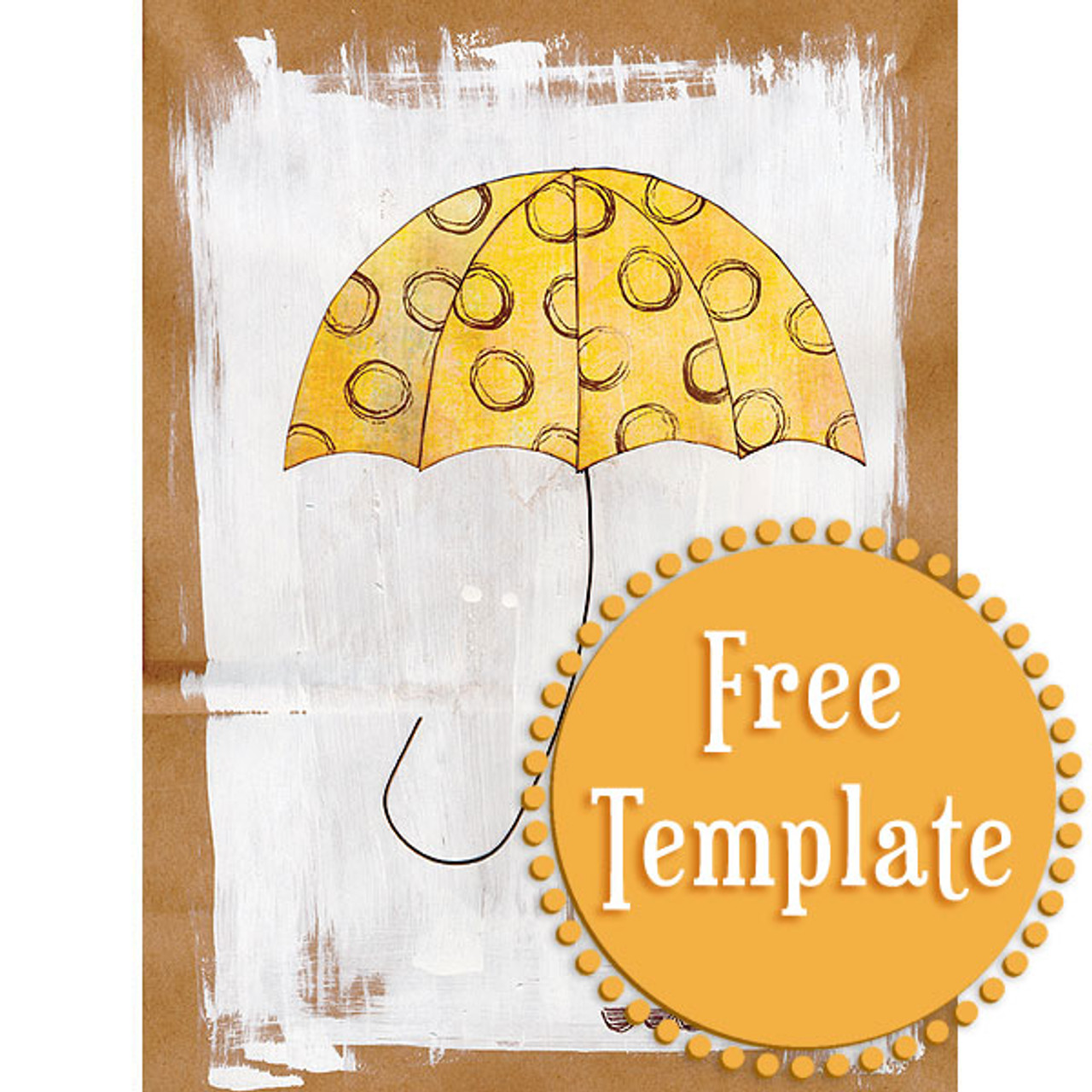 Umbrella Template | Stampington & Company umbrella-template-stampington-company